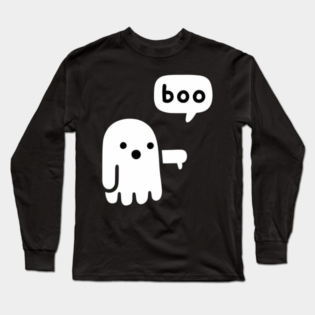 Ghost Boo Long Sleeve T-Shirt by inkstyl